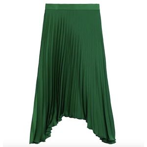 NWT Banana Republic Asymmetrical Pleated Skirt, Size 0